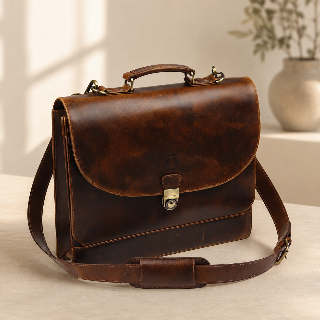 The Ashford Leather Briefcase