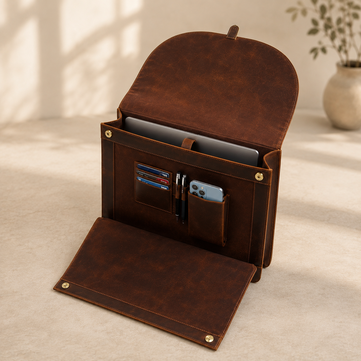 The Ashford Leather Briefcase